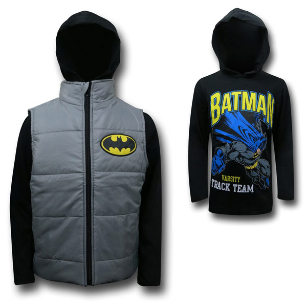 Batman Hoodie and Vest Kids Set