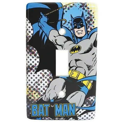 Custom Handmade DC Batman Single Toggle Light Switch Cover