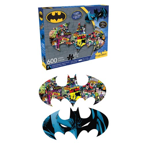 Batman Logo 2-Sided 600-Piece Shaped Puzzle