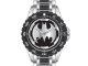 Batman Logo Watch with Black Metal Bracelet Band