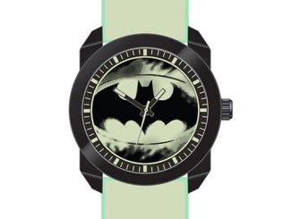 Batman Logo Watch with Glow in the Dark Wristband