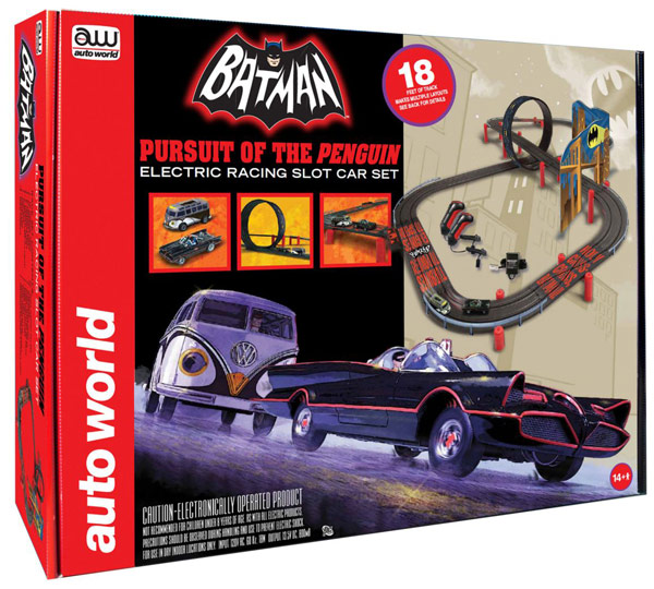 Batman Pursuit of the Penguin Electronic Slot Car Racing