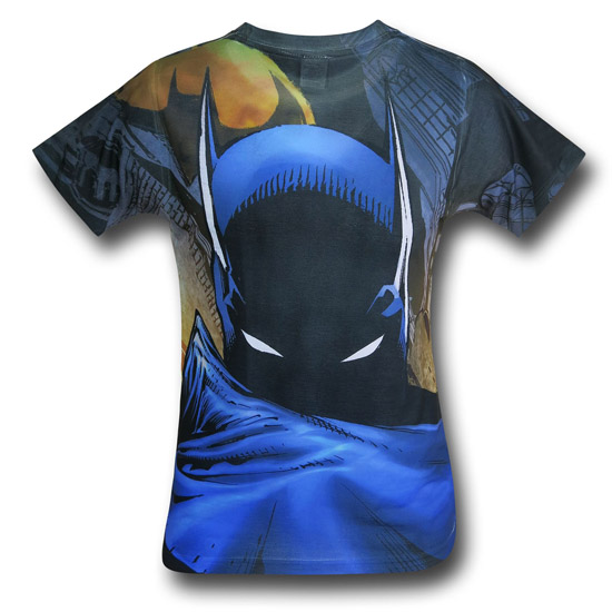 Batman Shadowed Cowl Sublimated T-Shirt back