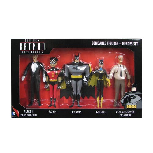 Batman The New Batman Adventures Heroes 5 1 2-Inch Bendable Figure Box Set