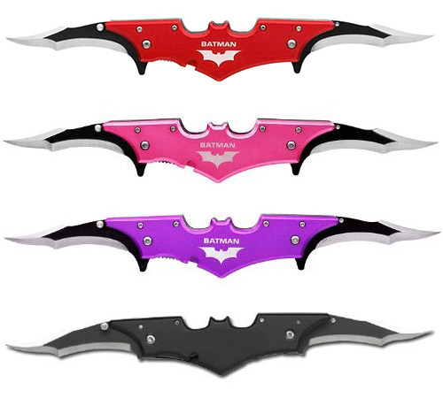 Batman Twin Blade Batarang Pocket Knives