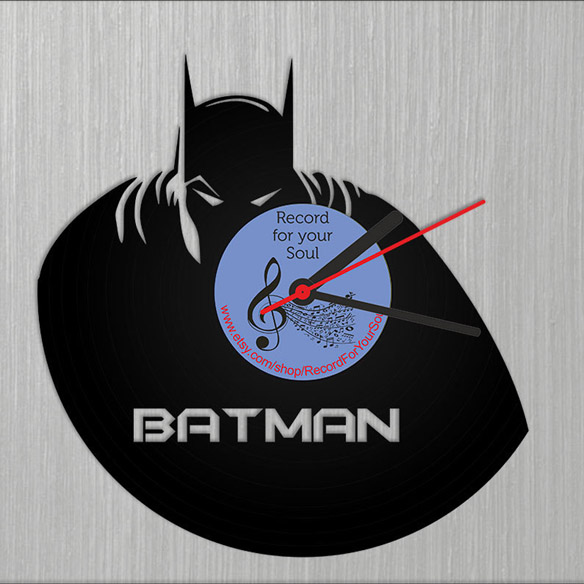 Batman Vinyl Wall Clock