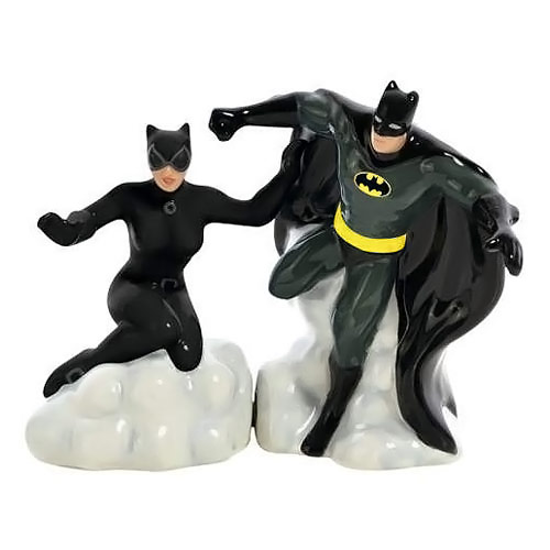 Batman and Catwoman Salt and Pepper Shakers