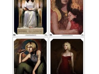 Battlestar Galactica Ladies Gallery Collection Prints 4-Pack