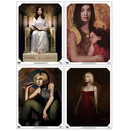 Battlestar Galactica Ladies Gallery Collection Prints 4-Pack 