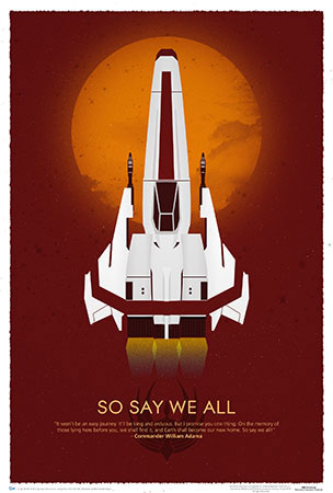 Battlestar Galactica So Say We All 10th Anniversary Poster