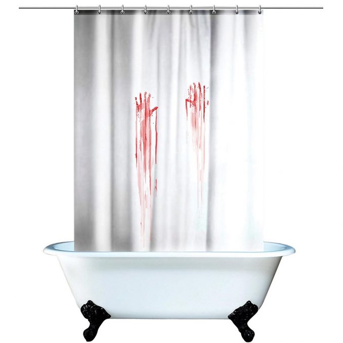Blood Bath Bloody Shower Curtain