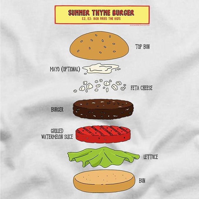 Bob's Burgers Summer Thyme Burger T-Shirt