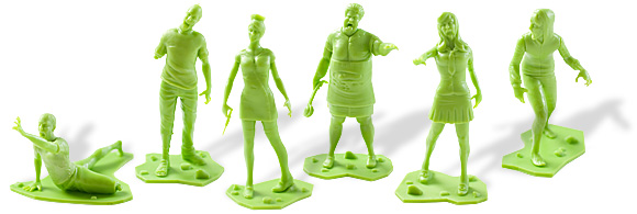Box of Zombie figures