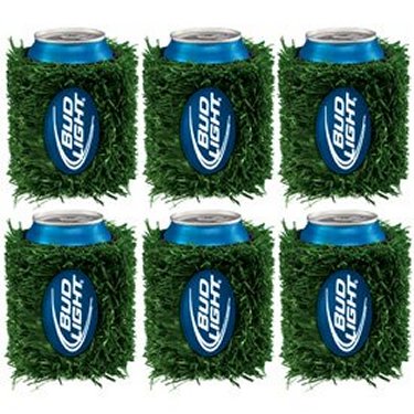 Bud Light Grass Can Coozie