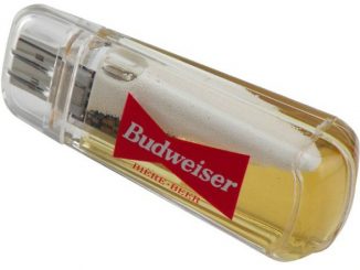 Budweiser USB Drive with Actual Beer