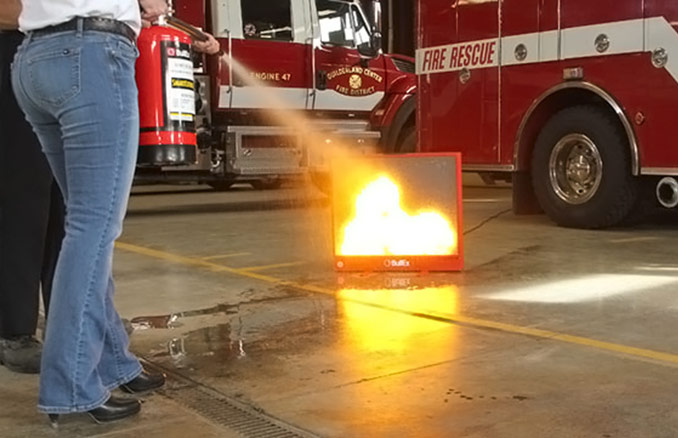 BullsEye Digital Fire Extinguisher Simulator