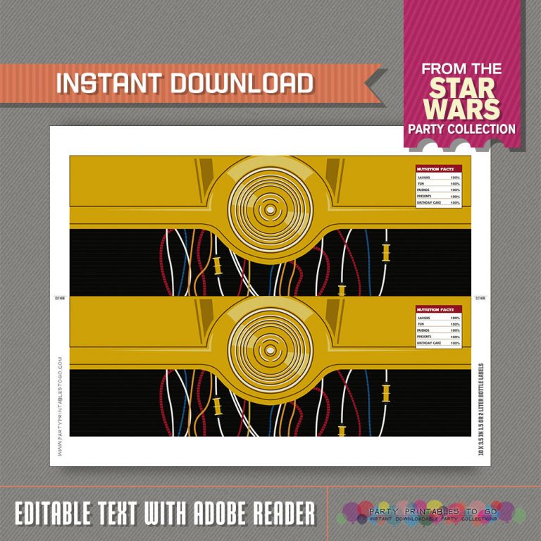 Star Wars Printable 2 Liter Bottle Labels - GeekAlerts