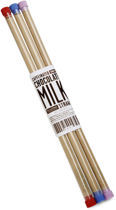 Caffeinated Chocolate Milk Straws