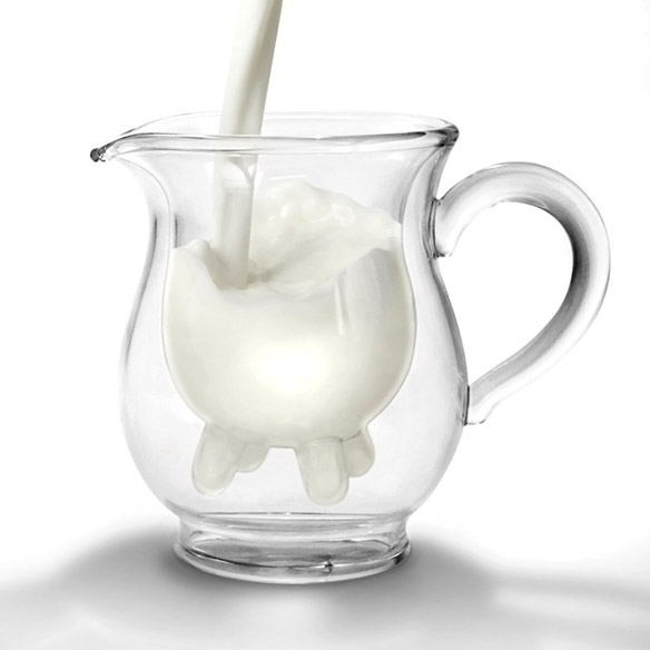 Calf and Half Creamer Pitcher with Udders