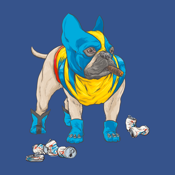 Canine Superhero Shirts - Bullverine