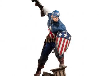 Captain America Allied Charge on Hydra Premium Format Figure