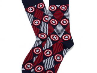 Captain America Argyle Dress Socks