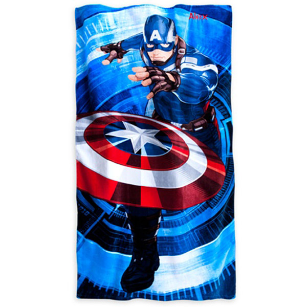Captain America Beach Towel