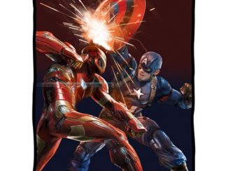 Captain America Civil War Iron Man Fleece Blanket