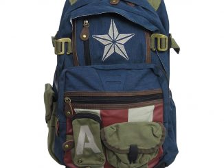 Captain America Herringbone Laptop Backpack