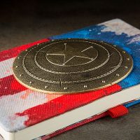 Captain America Metal Shield Premium Journal
