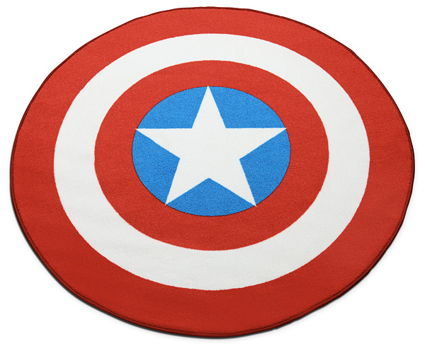 Captain America Printed Round Rug