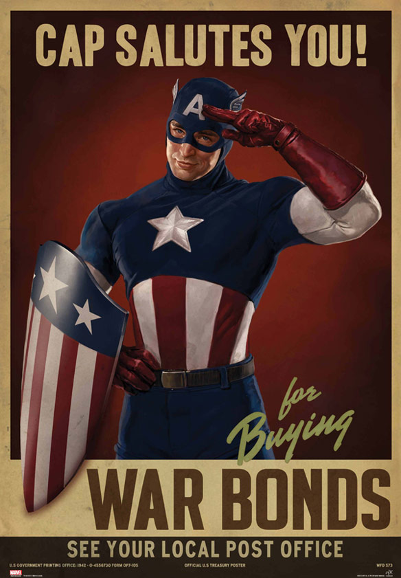 Captain America Salutes You Poster