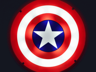 Captain America Shield Light Up Wall Art With Sound