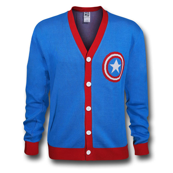 Captain America Shield Symbol Cardigan