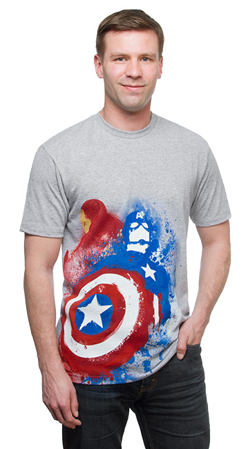 Captain America Splatter T-Shirt