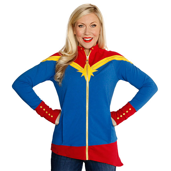 Captain Marvel Ladies Zip-Up Jacket