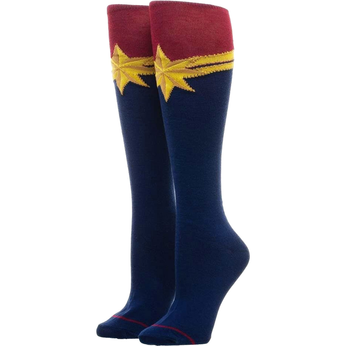 Captain Marvel Logo Knee Socks
