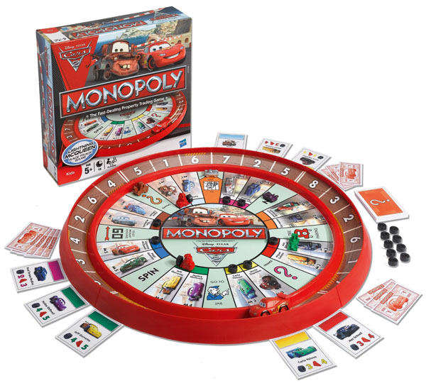Cars 2 Race Track Monopoly Game