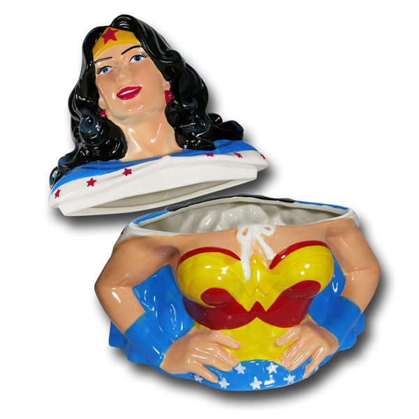 Ceramic Wonder Woman Cookie Jar