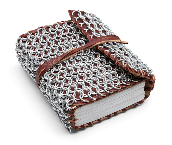 Chain Mail & Leather Blank Journal