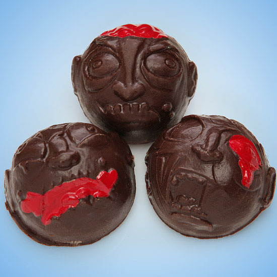 Chocolate Zombie Head Bon Bons