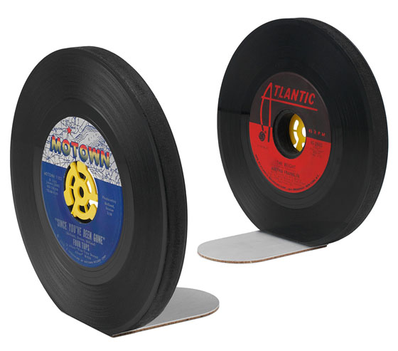 Classic Vinyl Recycled Record Bookends