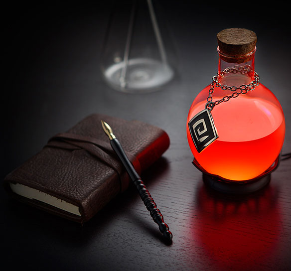Color-changing LED Potion Lamp