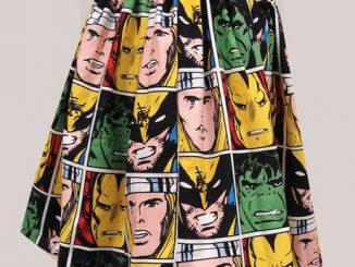Comic Book Block Skirt