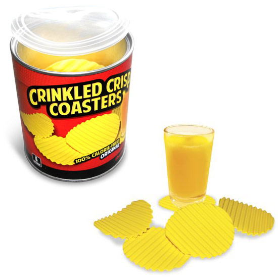 Crinkle Cut Chip Drink Coasters