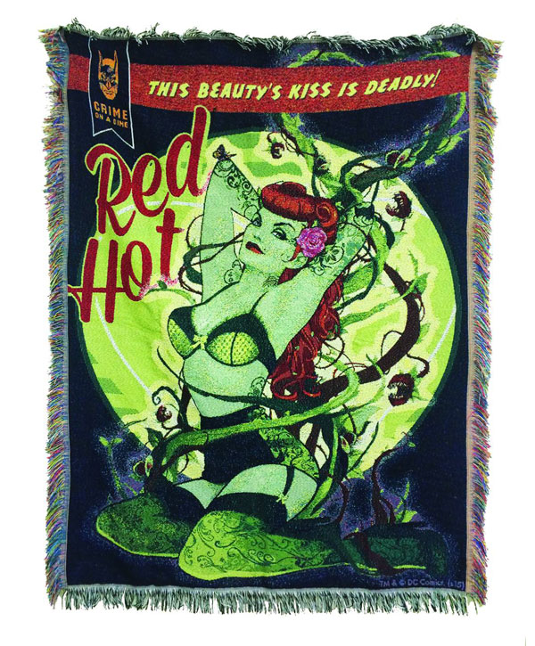 DC Bombshells Poison Ivy Woven Tapestry Blanket