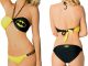 DC Comics Batman Black & Yellow Halter Bikini