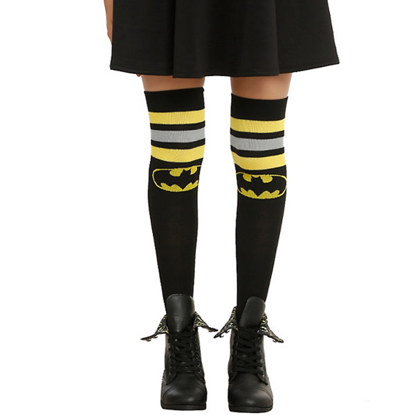 DC Comics Batman Striped Over-The-Knee Socks