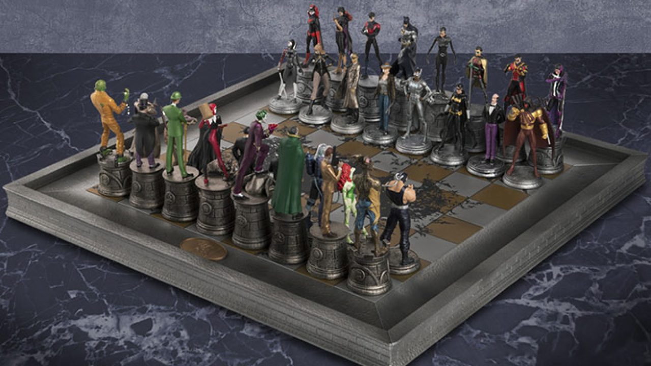 Jogo de Xadrez Chess Geek Batmam Gotham City: DC Comics 32 Peças