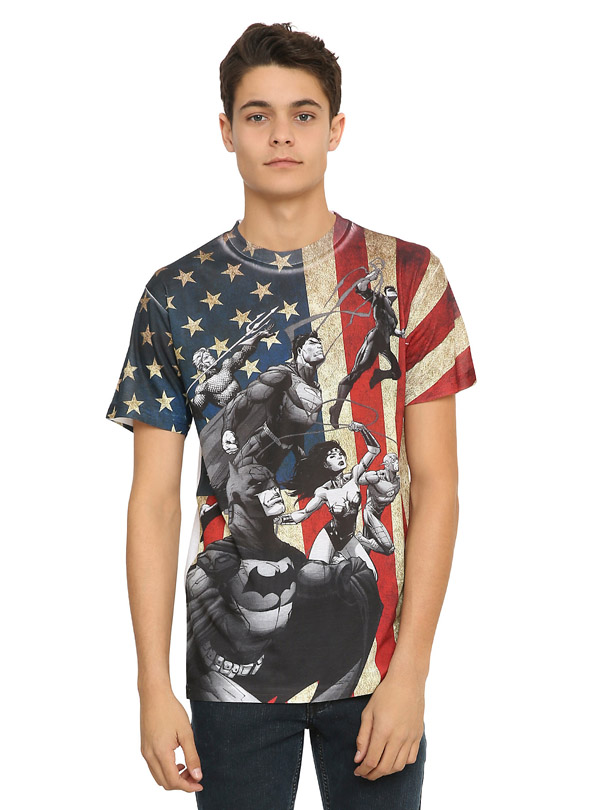 DC Comics Justice League Flag Sublimation T-Shirt